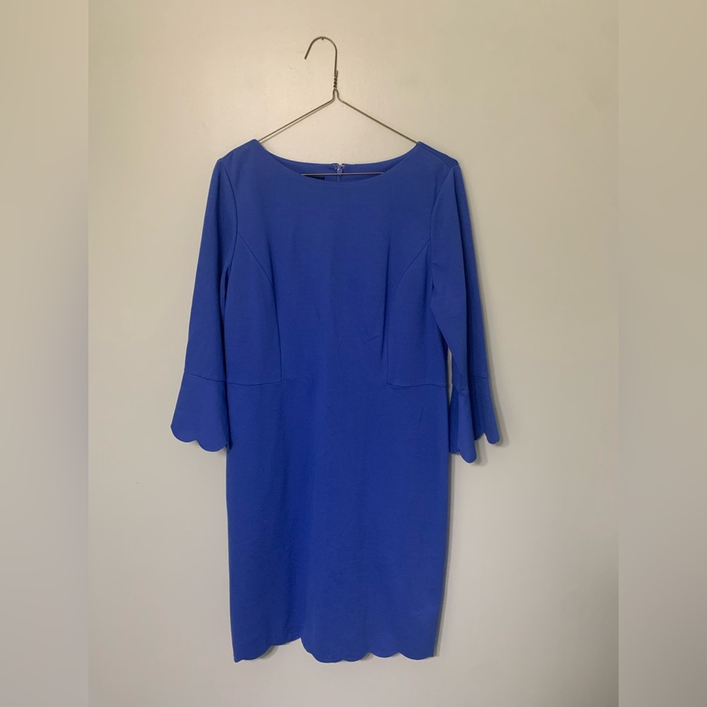 Talbots — women’s 10 short blue dress with long sleeves